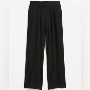 Old Navy linen wide leg linen trouser pants.  NWT